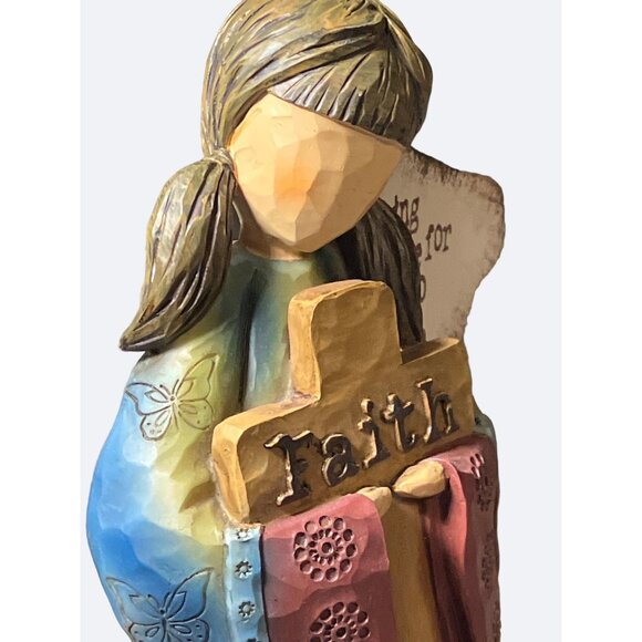 Carson Home Accents FAITH Angel by Robin Davis Studio 10 Inch - Picture 9 of 13